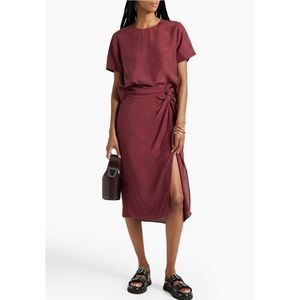 Rag and bone cropped silk tee